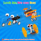 STEM Robotics Kit 6 Set Science Experiments Project Activities Toys for Kids 6-8 8-12 Engineering Building Electronic Motor Robot Kid Craft Boy Girl 5+ 6 7 8 9 10 12 Year Old Gift Summer Outdoor Toy