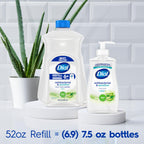 Dial Antibacterial Defense Liquid Hand Soap + Aloe, Aloe Scent, 52 Fl Oz Hand Soap Refill (Pack of 3), Dermatologist-Tested, Gentle Formula