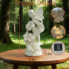 SAMPU Craft Angel Figurines Garden Statue with Solar Powered Light 12.2IN