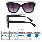 ZXYOO Bifocal Sunglasses For Women Reading Sunglasses 3 Pack UV400 Sun Readers Glasses With Spring Hinge +2.0