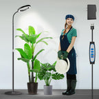 Garpsen Grow Lights for Indoor Plants, Full Spectrum with Stand, 80 LEDs