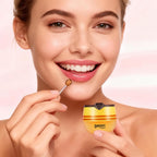 DMSKY 12 PCS Bee Lip Balm Lip Mask Honey Pot, Propolis Sleeping Lip Mask for Dry Chapped Lips, Mothers Day Gifts, Easter Basket Stuffers, Skincare Gifts for Women Girls