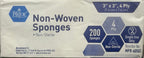 MED PRIDE Non-Woven Gauze Pads,3x3 in,4-Ply,Non-Adherent, 200-Count Pack
