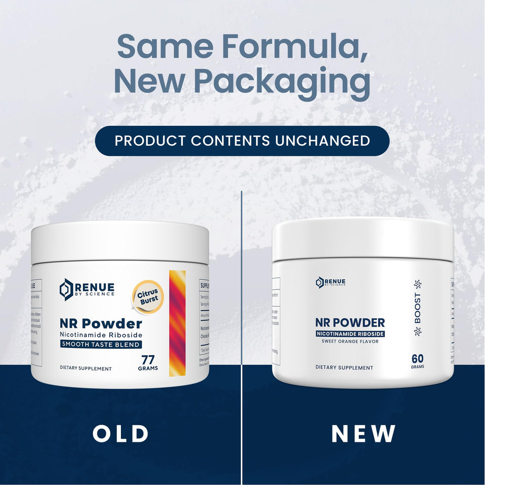 Renue By Science Nicotinamide Riboside | 1000mg Nicotinamide Powder - High Strength NR NAD Powder Sublingual Citrus Burst Flavor | Manufactured in the USA & Third-Party Tested | 60 Servings