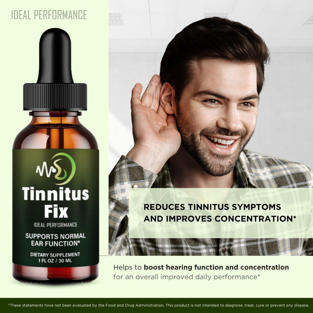 Tinnitus Fix Drops, Official TinnitusFix Tinnitus Relief for Ringing Ears, Advanced Ear Health Support Supplement Liquid Drop All Natural for Healthy Ringing Ear, Tinnitus Fix Dropper Reviews (2 Pack)
