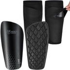 Soccer Shin Guards for Kids incl. Sleeves with Optimized Insert Pocket