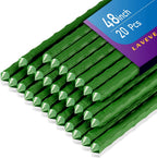 LAVEVE Garden Stakes 48-Inch Heavy Duty Steel Plant Stake with Plastic Coat