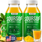 NutraPeaks Soursop Bitters Liquid Immunity + Energy Shots, 16 fl oz, 2 Pack