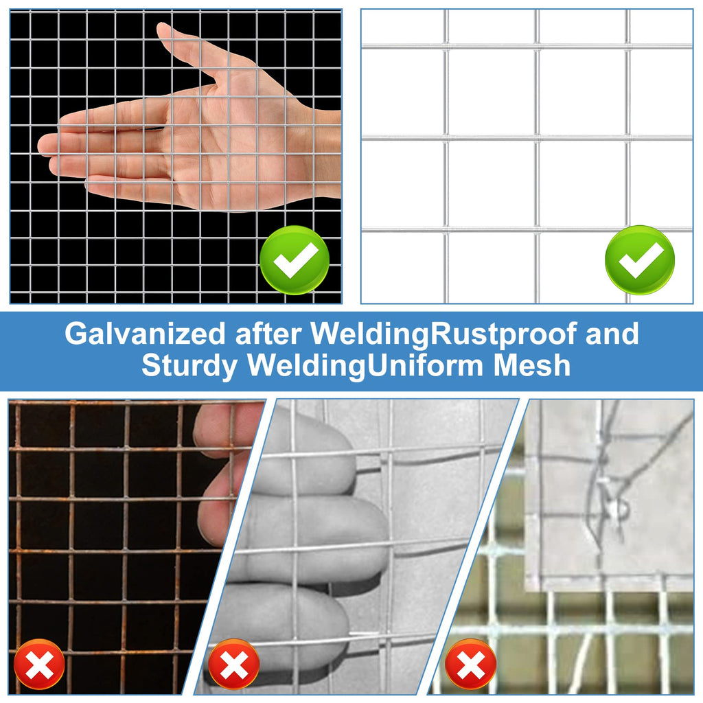 Land guard 48 inch×100 ft Black Vinyl Coated Hardware Cloth, 19 Gauge 1/2 inch Black PVC Hardware Cloth, Welded Wire Fence Supports Poultry Netting Cage Fence…………