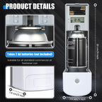 Rossesay 2 Pcs Automatic Air Freshener Spray Dispenser, White