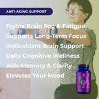 Youngevity Synaptiv™ Brain Support - 12in1 - Ginkgo, Huperzine, Bacopa, Quercetin and More - with Potent Antioxidant Blend + Vitamins - 60 Tablets (Pack of 1)