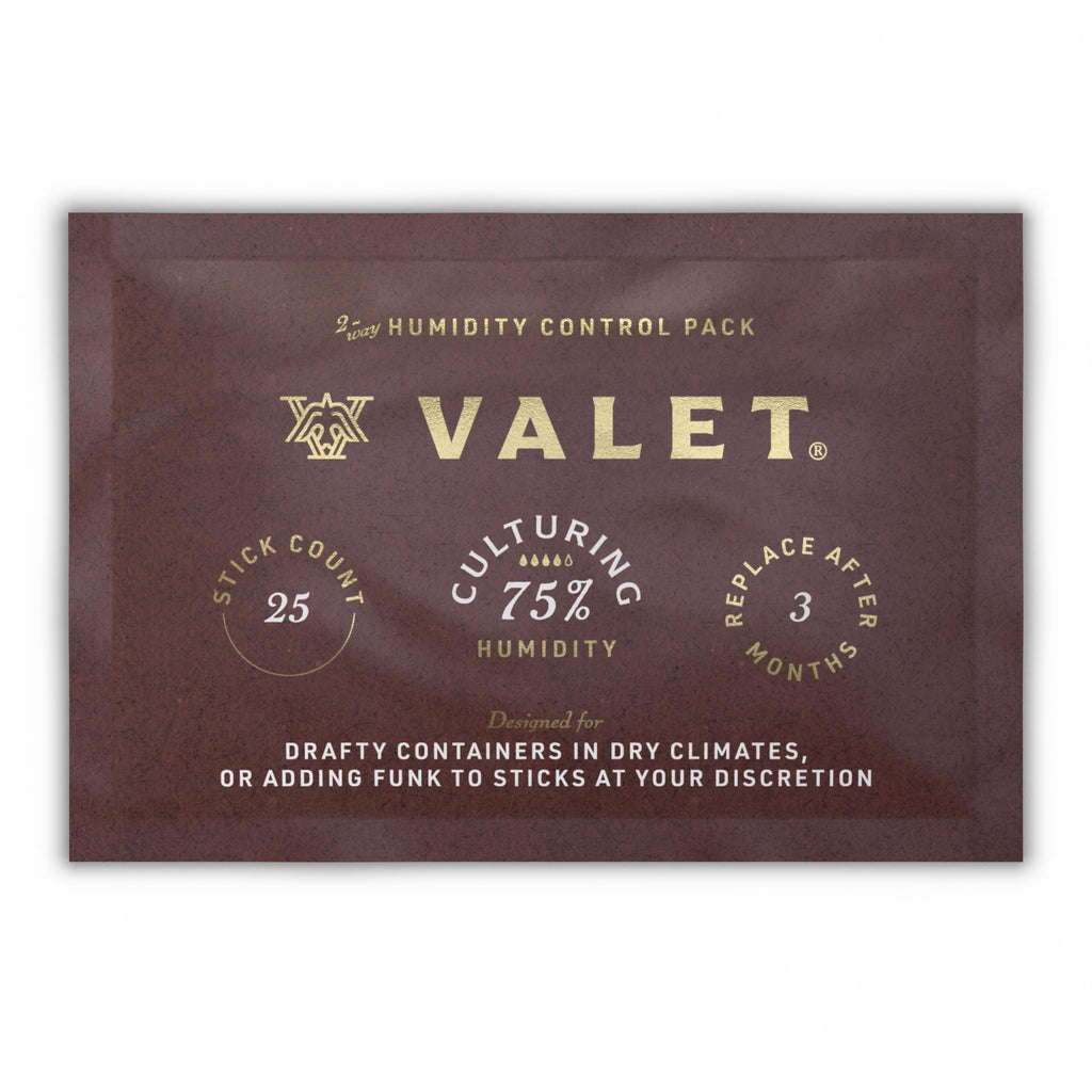 Valet 75% Two-Way Humidity Packs 4-Pack (60g), Two-Way Humidity Control Packs for Moisture Restoration, Moisture Absorber for Leaky Wood & Breathable Storage, Made in USA