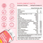 2 Pack Multi Collagen Peptides Gummies for Women & Men, Ultra Hydrolyzed Protein Type I II III V X with Biotin, Hyaluronic Acid & Vitamin C D K2 B12 A E for Skin Hair Nails, Bone, Sugar Free 120Cts
