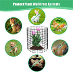 Eunika 18 Pcs Round Plant Protector from Animals, 6 Pack 12" x 12"