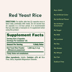 Nature's Bounty Red Yeast Rice, Herbal Supplement, 600mg, 250 Capsules
