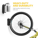 monTEK Swivel Bike Wall Mount – Garage Bike Hanger & Space-Saving Vertical Bike Rack for Garage & Apartment, Sturdy Bike Storage Hook Holds up to 66 lbs, Easy Installation & Scratch-Proof Design