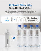 FilterLogic PF06 Pitcher Water Filter, Replacement for Brita® Classic 35557, OB03, Mavea® 107007, and Brita® Pitchers Grand, Lake, Capri, Wave, Amazon Basics® 10-Cup Pitcher, NSF Certified, 6 Pack