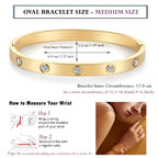 RIMRIVA Gold Bracelets for Women Love Bangle Bracelet Friendship