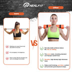 NEALFIT Barbell Pad Squat Pad for Squats���Squat Bar Pad���Great for Weightlifting,Lunges and Hip Thrusts���Foam Sponge Pad���Fit Standard and Olympic Bars Perfectly (Orange)