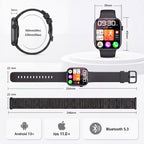Smart Watch for Women Men, Answer/Make Call, 1.83"HD Touchscreen, 2 Bands
