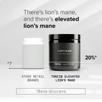 Toniiq Lion’s Mane - Ultra High Potency 10:1 Extract with 30% Polysaccharides - Highly Concentrated & Bioactive - Third-Party Lab Tested - 120 Capsules