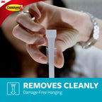 Command Water-Resistant Adhesive Refill Strips, Large (Pack of 16) – Damage-Free Hanging for Bathroom Hooks & Shower Caddies in Humid Areas, No Tools Needed, Holds 5 lb