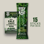 OnlyKale™ Kale Powder - 1 Month Supply (15 Sticks) - Organic Green Superfood - USDA Organic, Clean Greens for Smoothies & Juices, Single-Serving Sticks