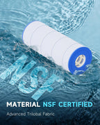 AQUALTRA Pool Filter Cartridge Compatible with C1200, PA120, CX1200RE, C-8412, FC-1293, 120 sq. ft., 23 1/4" x 8 15/16" 2 Pack
