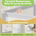 omzer Toddler Bed Rails Guard Foldable Crib Rail Guard,Baby Bed Rail for Toddlers/Elderly with Reinforced Anchor Safety for Cribs, Twin, Double, Full Size Queen & King Bed (48")