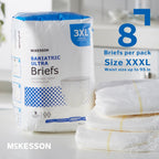 McKesson Ultra Briefs, [32 Count], 3XL, Up to 95 in. Incontinence Adult Diapers with Tabs, Heavy Absorbency, Unisex, Disposable, Elastic Leg Gathers and Contoured Fit for Men and Women
