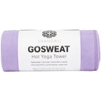 Shandali Hot Yoga GoSweat Microfiber Hand Towel in Super Absorbent Premium Violet Suede for Bikram, Pilates, Gym, and Outdoor Sports. 16 x 26.5 inches.