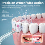 Onlyone Water Dental Flosser Pick for Teeth, 300ML Portable Oral Irrigator, Rechargeable Travel Irrigation Cleaner, Professional Electric Flossing Machine Birthday Gifts for Women,Mom,Girlfriend Pink