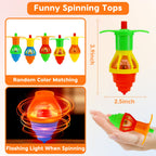 24PCS Light Up Spinning Tops Glow Halloween Party Favors for Kids 4-8 8-12