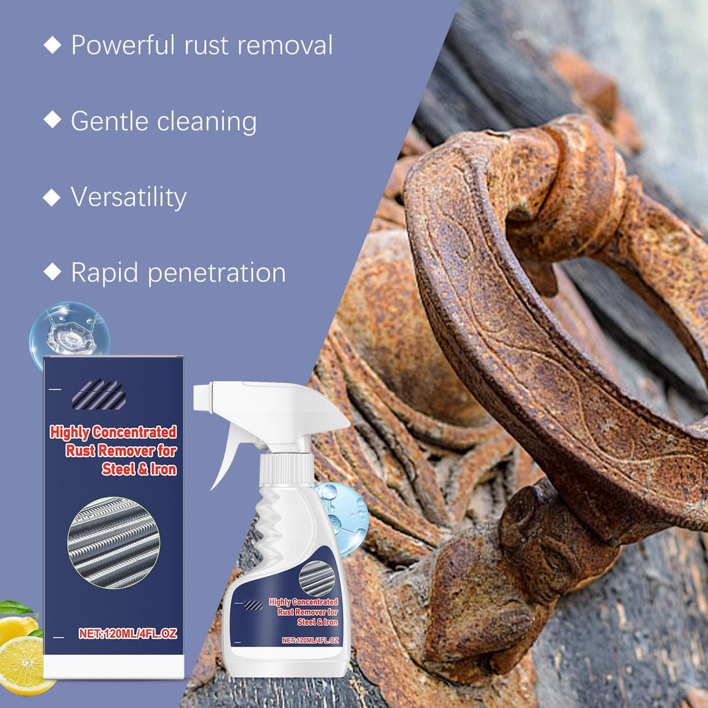 Ainguu Vedaeyer Rust Remover,Melbob Rust Remover,Highly Concentrated Steel Rus𝐭 Remove𝐫,Rus𝐭 Converter for Various Metals Furniture(120ml)