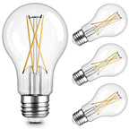 TJOY 6 Pack A19 Vintage LED Edison Bulbs, Dimmable Light Bulb 50W Equivalent, High Brightness 2700K Warm White, 5W E26 Standard Base, 470Lumens, CRI80+, Clear Glass Filament Bulb for Home, Farmhouse