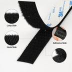3M Hook and Loop Self Adhesive Tape 2" x 20Ft 9448A Sticky Back White