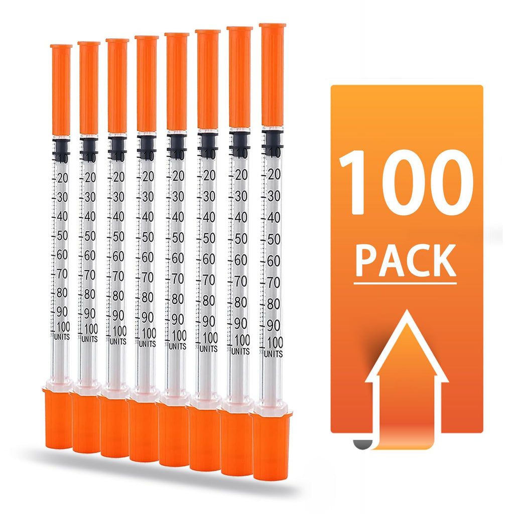 1ML Syringe with 31G 5/16" (8MM) Needle 100PACK, Lab Supplies, Individually Packaged (1CC 31G 5/16"-100PACK)