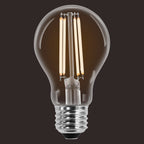 Sylvania A19 Clear LED White Filament Bulb, 6.5W, Dimmable, 800 LMS, Medium Base, 2700K, Soft White - 2 Pack (42170)