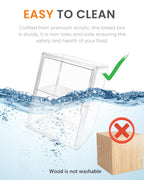 Bread Box,Large Bread Boxs for Kitchen Countertop - 4 Layers Adjustable Bread Storage Container,Clear Boxes for Kitchen Counter, Breads Box Airtight,Bread Holder,Perfect for Bagel Muffins（transparent）