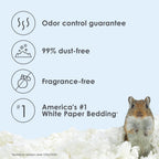 Kaytee Clean & Cozy Paper Bedding for Small Animals, White, 100 Liter