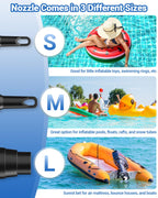 Dr.meter Air Pump for Inflatables, Rechargeable 4000mAh Battery Air Mattress Pump - Portable Quick-Fill Inflator Deflator for Outdoor Camping Inflatable Pool Float Boat Raft Yoga Ball Swim Ring Airbed