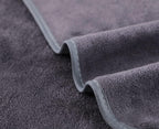 Wuwahold Microfiber Gym Towels Bigger Size Super Soft for Exercise Fitness, Sports, Workout, 380-GSM 15-Inch x 31-Inch Quick-Drying Towels (3 Pack, Pure Grey+Blue+Purple)