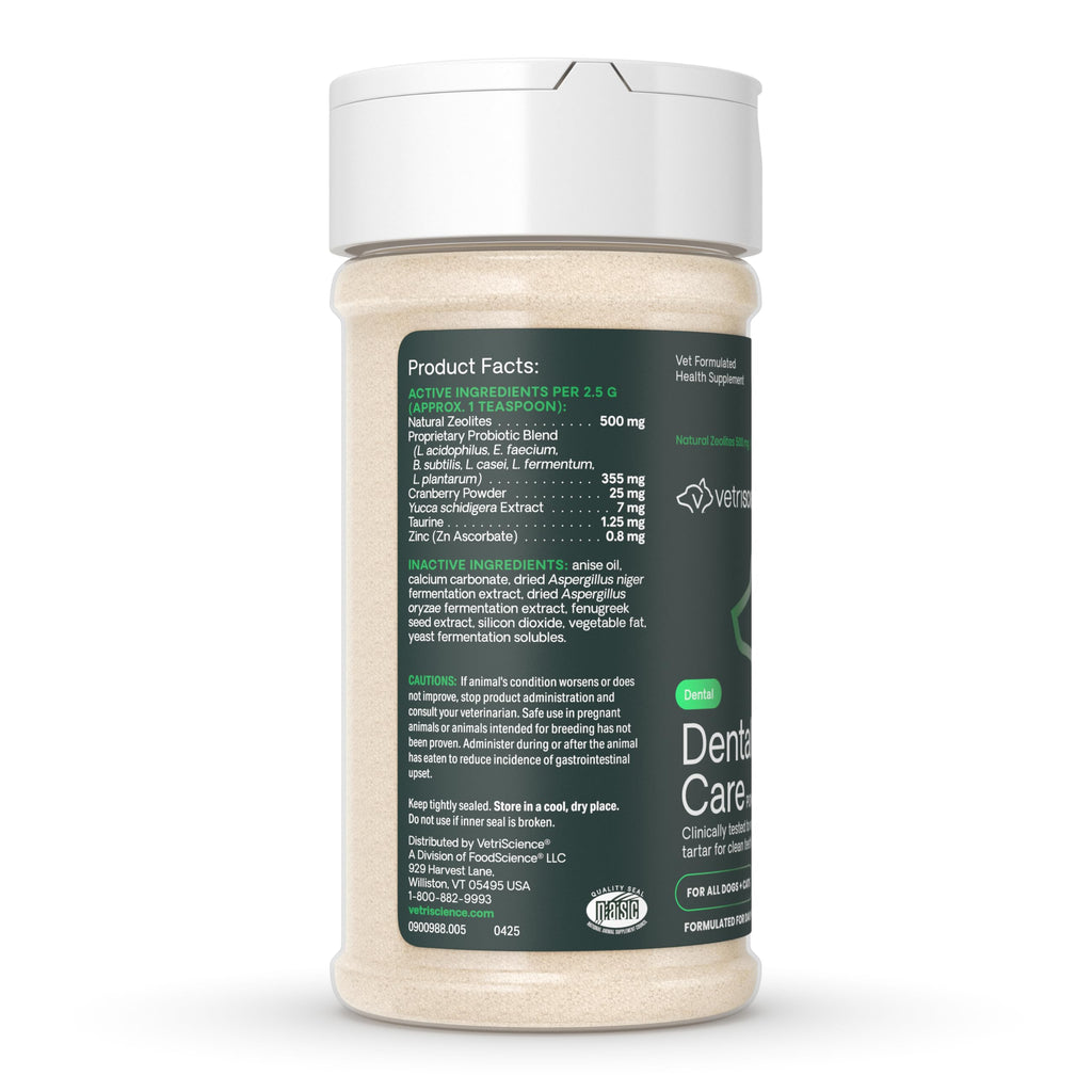 VetriScience Dental Care Powder for Dogs and Cats, 4.2 oz