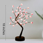Cherry Blossom Tree Light 18inch 36 Led,Japanese Decor,Battery/USB Operated