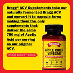 Bragg Organic Apple Cider Vinegar Capsules with Vitamin D and Zinc - 90 Count - Supports Immune System