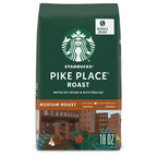 Starbucks Whole Bean Coffee, Medium Roast Coffee, Pike Place Roast, 100% Arabica, 1 bag (18 oz)