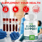 (2 Pack) Healthy Flow Blood Support Capsules, Official Healthy Flow Blood Support Pills with All Natural Ingredients, Advanced Formula Supplement with Premium Vitamins for Men & Women (120 Capsules)