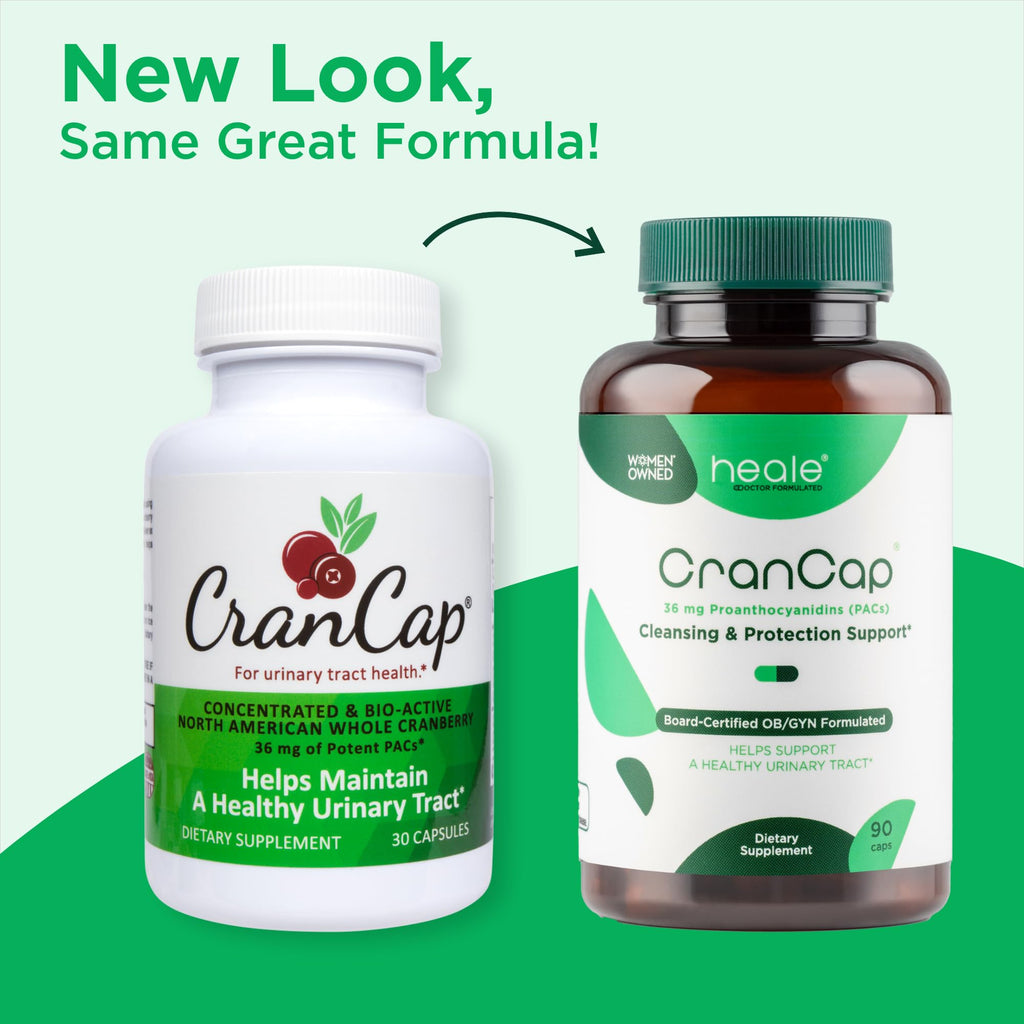 CranCap Cranberry Pills for Urinary Tract Health - 90 Count, 36mg of Potent PACs - Cranberry Extract Helps Cleanse & Protect The Urinary Tract from A UTI - Non-GMO, Vegan and Gluten-Free