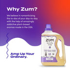 Indigo Wild Zum Clean Laundry Soap - Plant-Based Liquid Laundry Soap - Contains Baking Soda, Essential Oils & Saponified Coconut Oil - Lavender Scent - 64 fl oz (2 Pack)