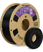 OVERTURE TPU Filament 1.75mm Flexible Roll, 95A Soft 3D Printer Filament, 1kg Spool (2.2 lbs), Fit Most FDM Printer (TPU Black)